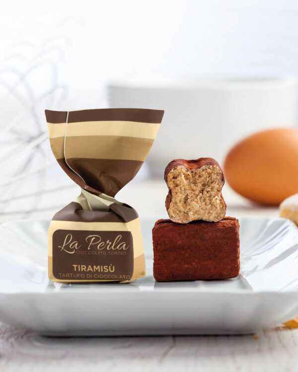 Tiramisù La Perla Tartufo di cioccolato e Nocciola (22%). Sacchetto 200g - immagine 2