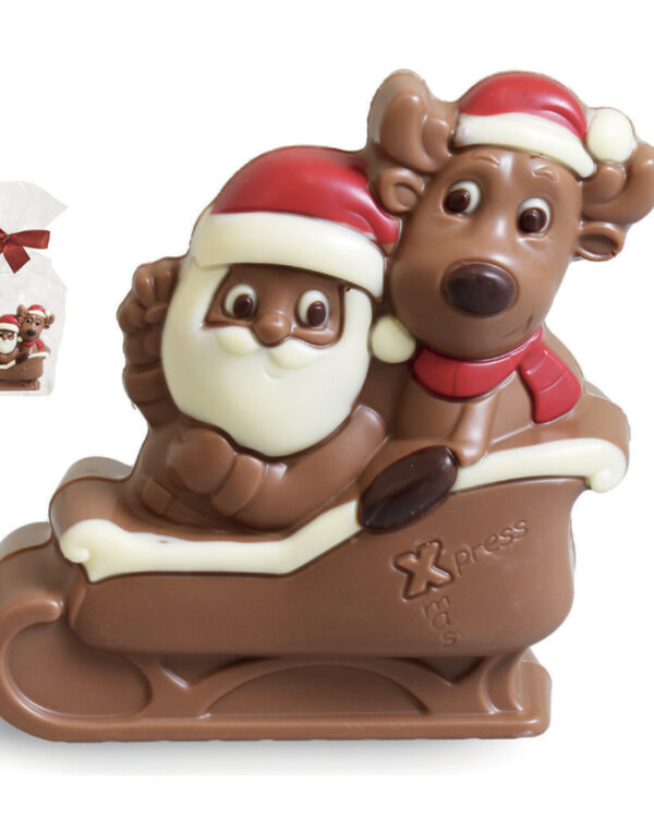 Cioccolato Babbo Natale con Regali in Sacchettino regalo - immagine 1