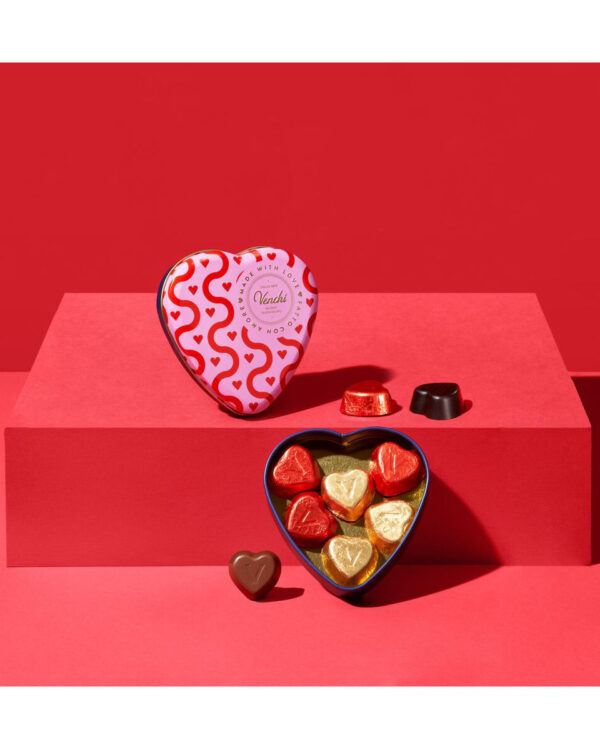 Lattina Venchi cuore con cuoricini latte e extra fondenti 48 g
