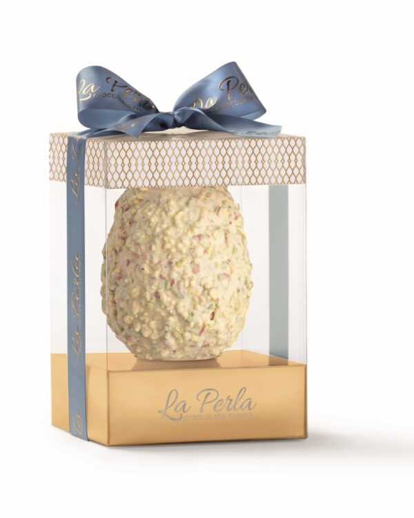 I Capolavori La Perla Pistacchio, Meringa e Lampone. Uovo di Cioccolato 220g - immagine 1