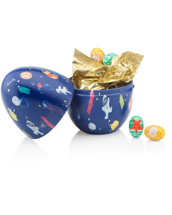 Salvadanaio di latta Venchi con ovetti di cioccolato 100g - immagine 2