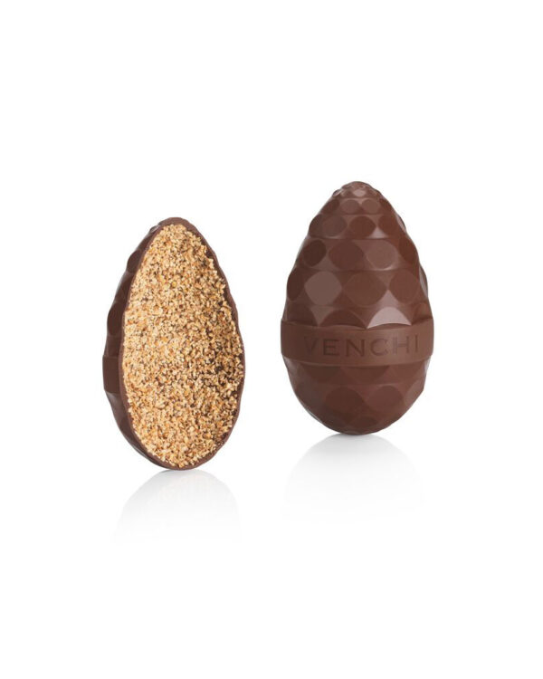 Uovo Venchi Chocoviar Gianduia in cilindro di metallo, 390g - immagine 3