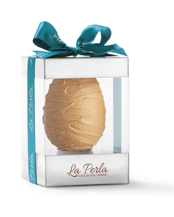 Le Golose La Perla Arachide Salata. Uovo di cioccolato bianco al caramello 220g - immagine 1