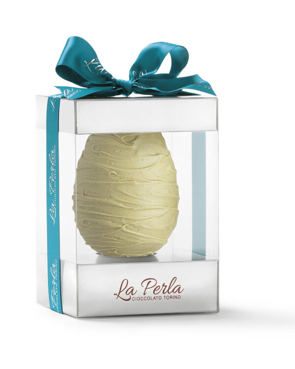Le Golose La Perla Pistacchio Salato Uovo di cioccolato bianco e pistacchi 220g - immagine 1