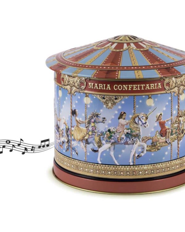 Maria Confeitaria Biscotti in Latta Musicale Carosello - immagine 1