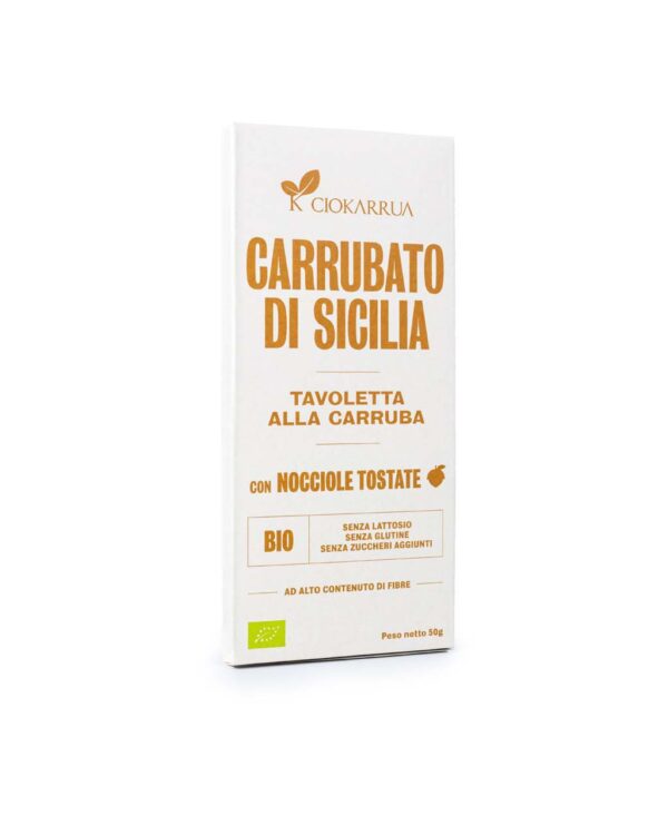Carrubato di Sicilia con Nocciole Tostate da 50g
