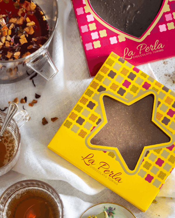 Stella La Perla Mattonella di Cioccolato bianco, Caramello, Nocciole e Meringa 170g - immagine 2