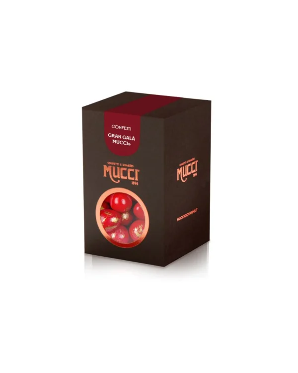 Mucci  Dragées Gran Galà Rossi Dorati a mano 190g