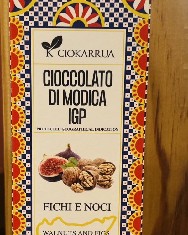 Cioccolato di Modica IGP Fichi e Noci 80g Ciokarrua