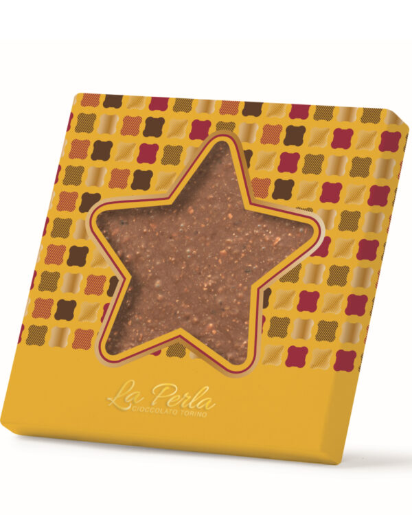 Stella La Perla Mattonella di Cioccolato bianco, Caramello, Nocciole e Meringa 170g - immagine 1
