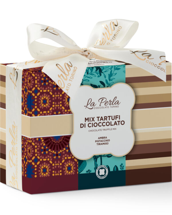 Tartufi di cioccolato La Perla Il Mix Tiramisù, Ambra, Pistacchio 240g - immagine 1