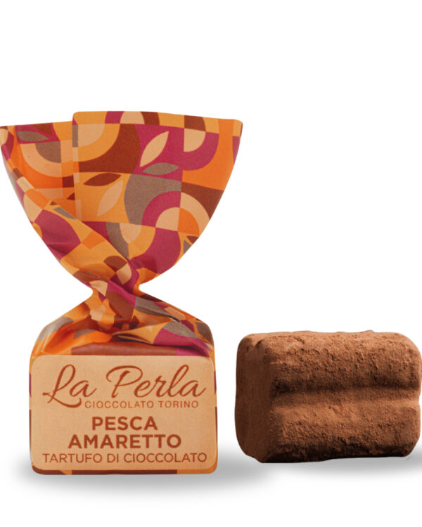 Tartufi di cioccolato La Perla Il Mix. Pesca Amaretto, Salted Caramel Cookie, Pistacchio 240g - immagine 2