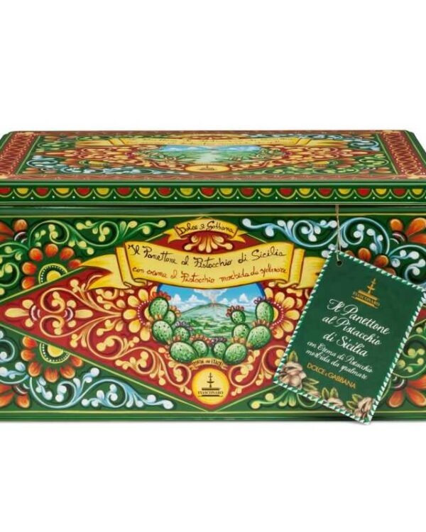 Panettone Fiasconaro Dolce e Gabbana al Pistacchio di Sicilia 1Kg - immagine 1