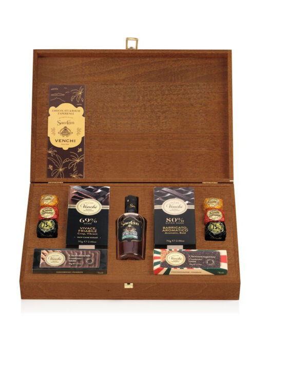 Cioccolato Venchi e Rum Riserva 20anni Confezione Regalo 332g + 20cl - immagine 2