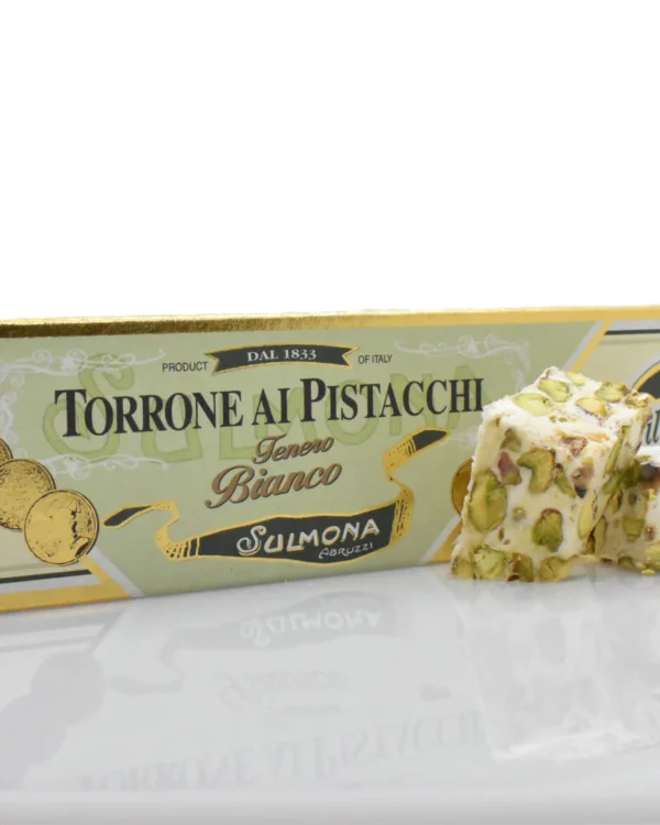 Torrone Tenero Bianco ai Pistacchi William Di Carlo 200g - immagine 1