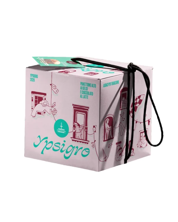 Panettone Fiasconaro Alto Ypsigro con Gelsi e Cioccolato al Latte da 750g