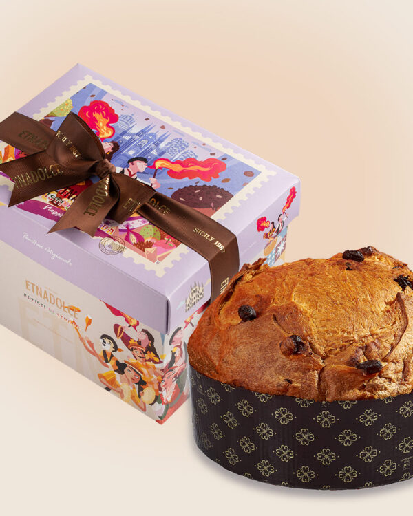 Panettone Tradizionale Milanese da 1 Kg Scatola Omaggi all’Italia Viaggio a Milano - immagine 1