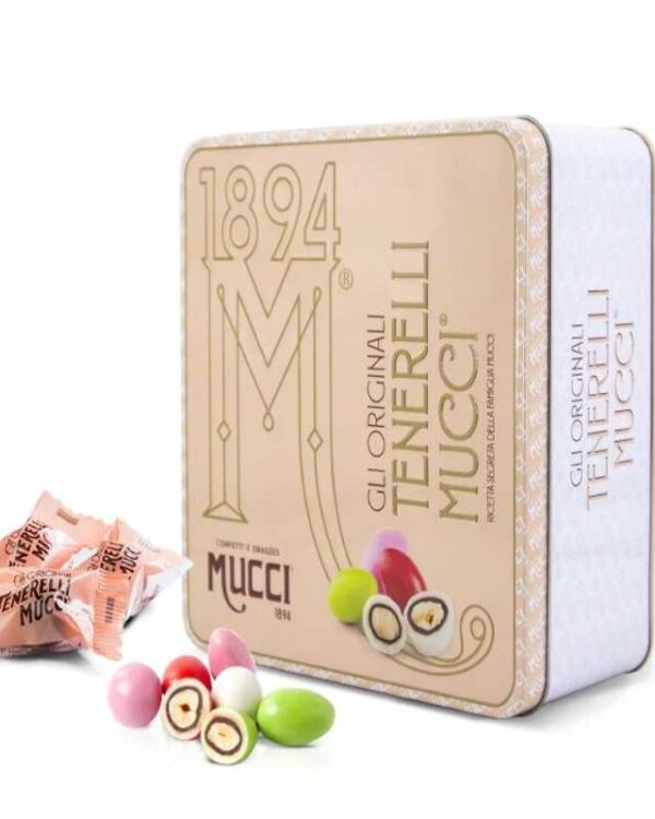 Tenerelli Mucci® colorati in monodose  SCATOLA IN LATTA 380gr - immagine 1