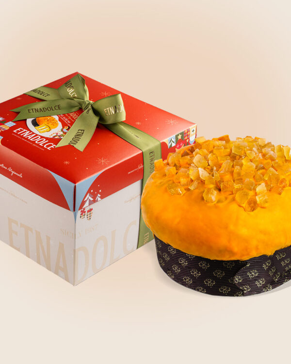 Panettone Etna Dolce con crema Tre Agrumi di Sicilia kg 1 - immagine 1