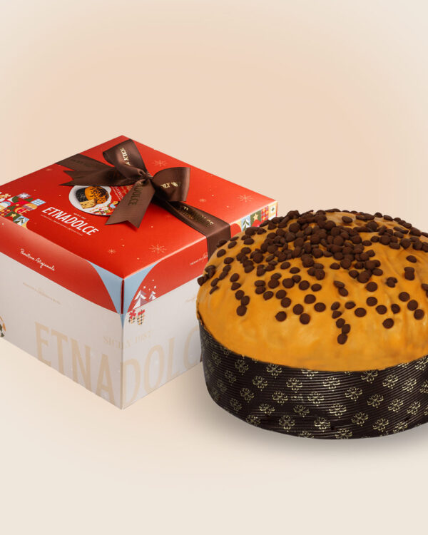 Panettone Etna Dolce Arancia e cioccolato da Kg 1 Scatola - immagine 1