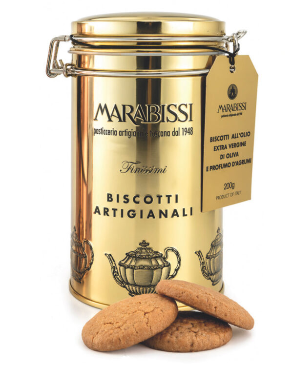 Biscotti all'Olio Evo e Agrumi Latta 200g Marabissi - immagine 1