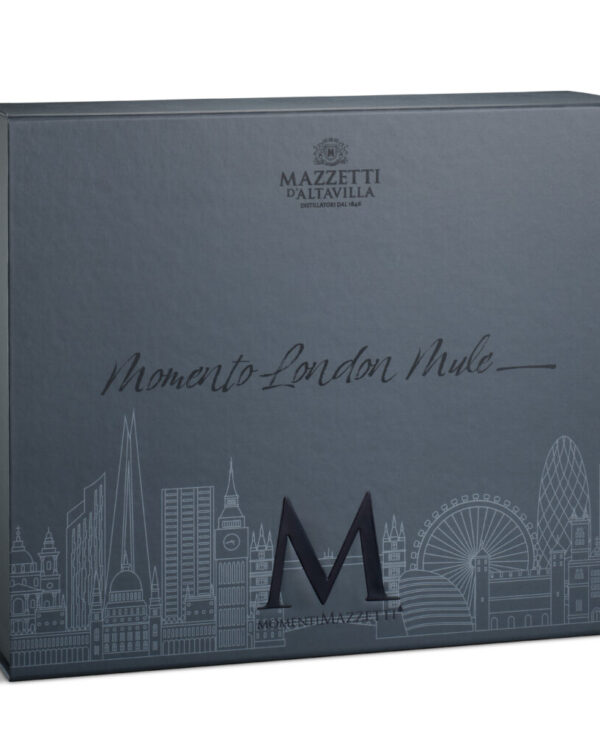 Kit Momento London Mule Tasting Experience con Gin Black Edition + 2 Calici London Mule + Jigger Mazzetti d'Altavilla - immagine 2